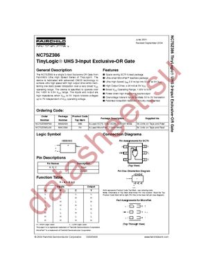 NC7SZ386L6X datasheet  